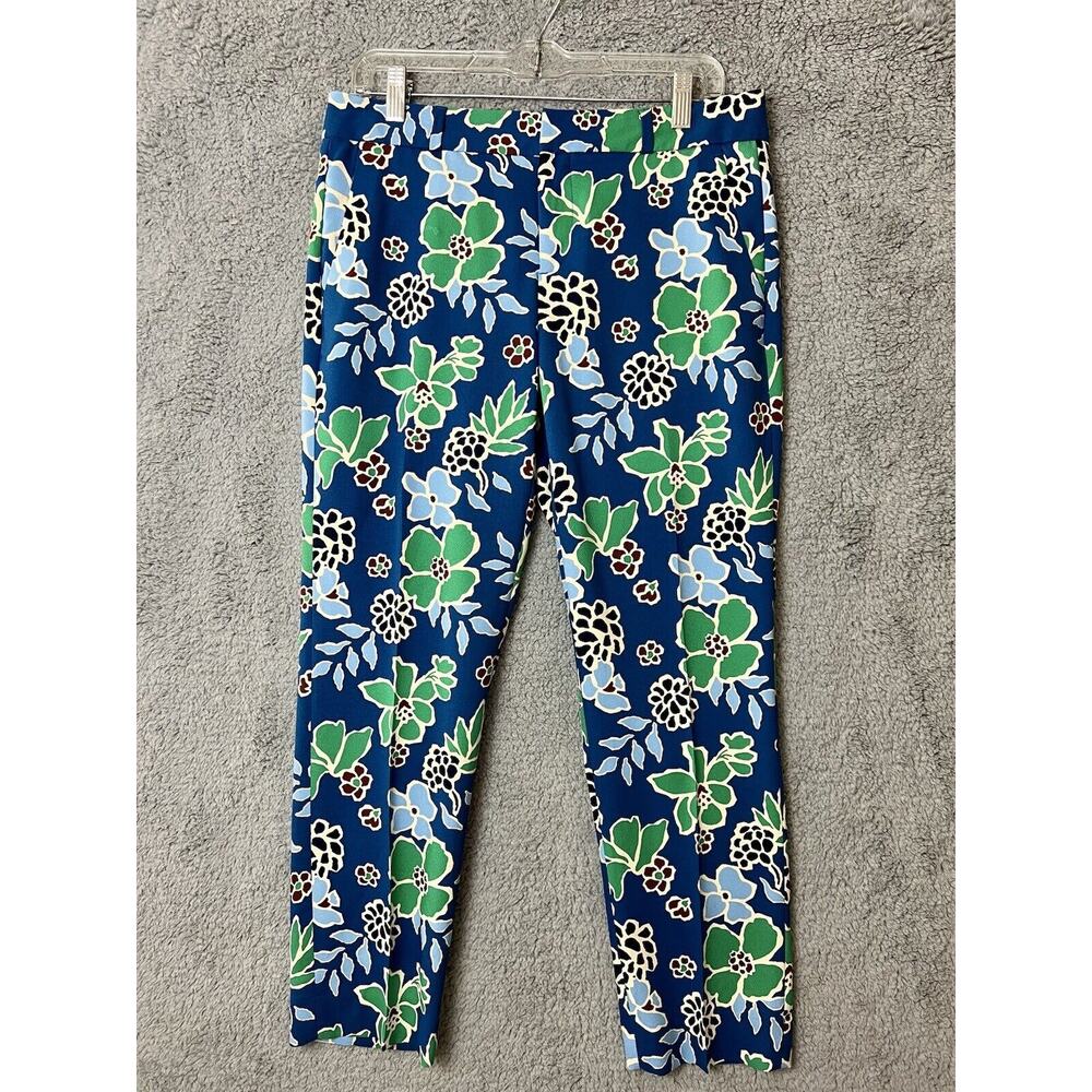 Banana Republic Size 6 Avery Floral Straight Fit Mid-Rise Cropped Pants NWT